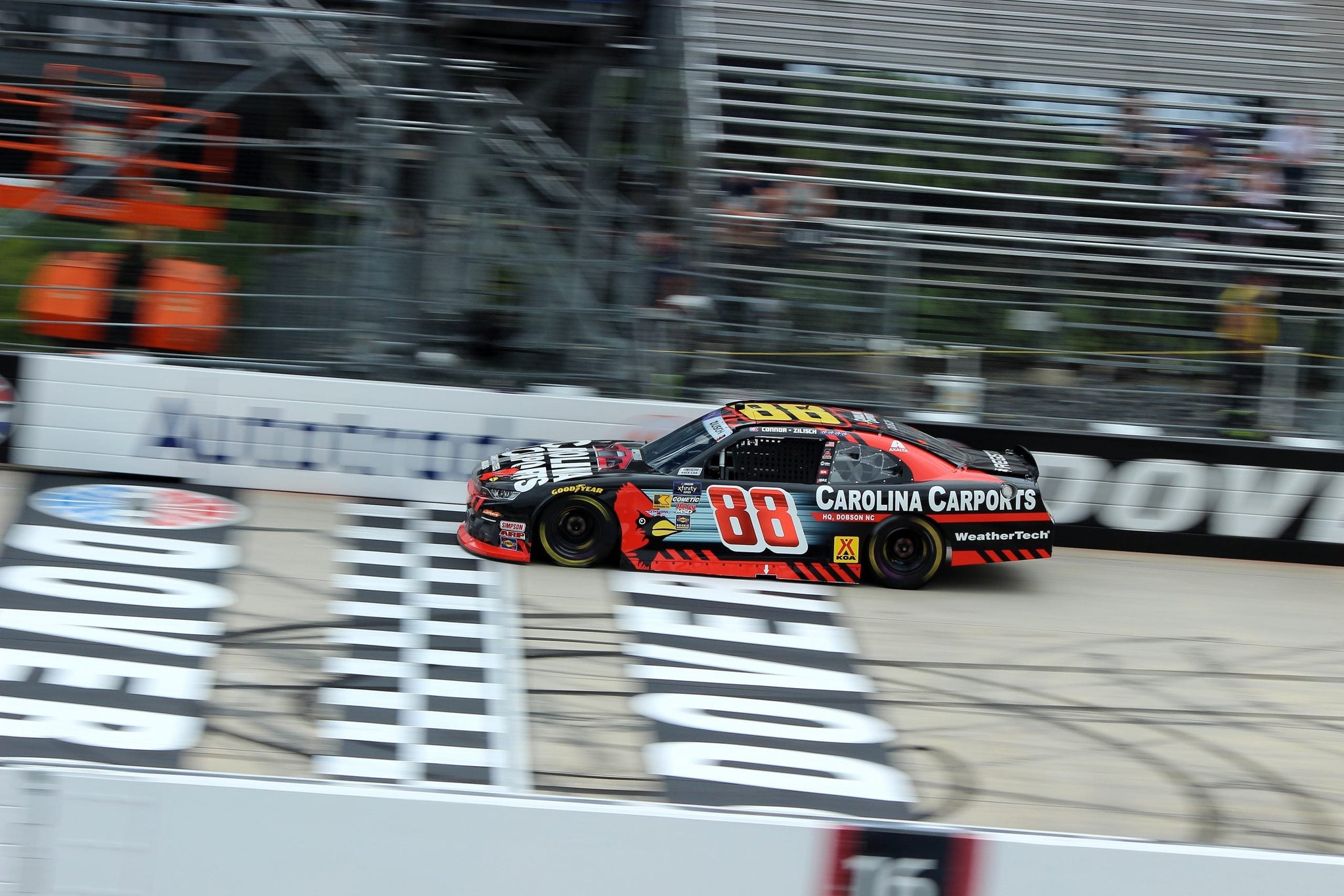 Connor Zilisch 2025 Carolina Carports Dover Race Win Foil Number 1