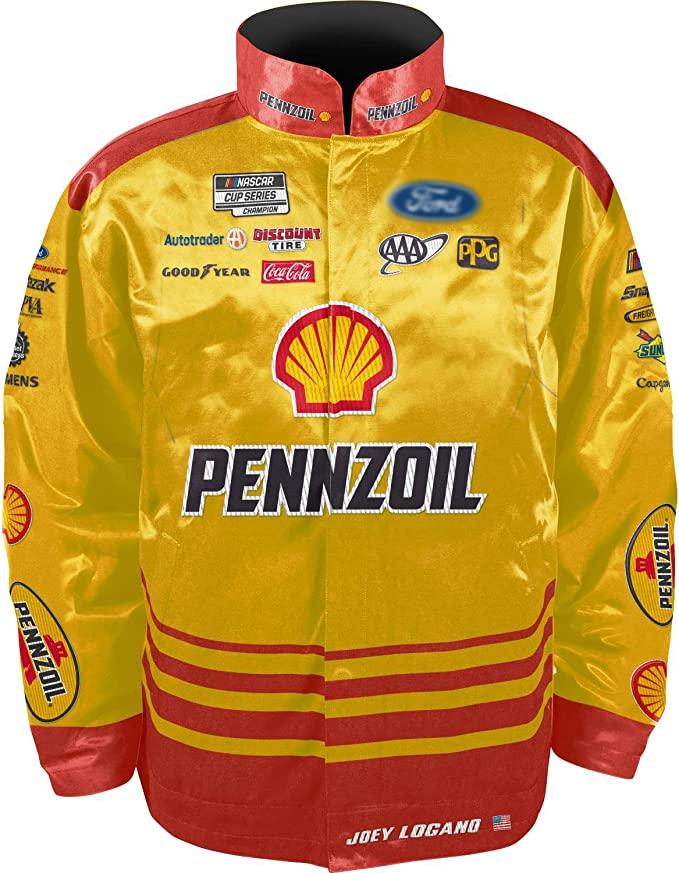 Joey Logano 2023 Shell-Pennzoil Adult Nylon Uniform Jacket - Spoiler Diecast