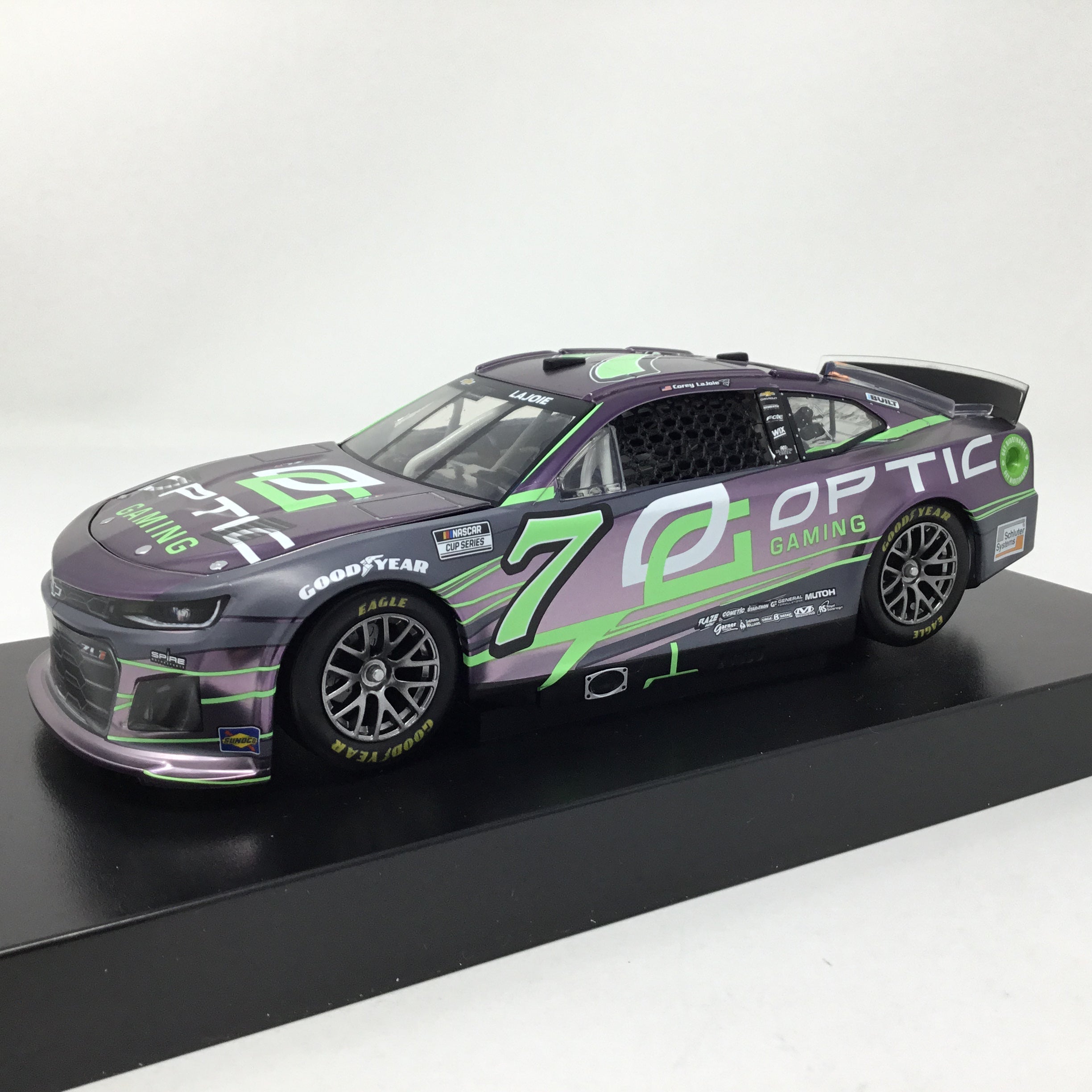 Corey LaJoie 2022 OpTic Gaming Color Chrome 124 Diecast Spoiler Diecast