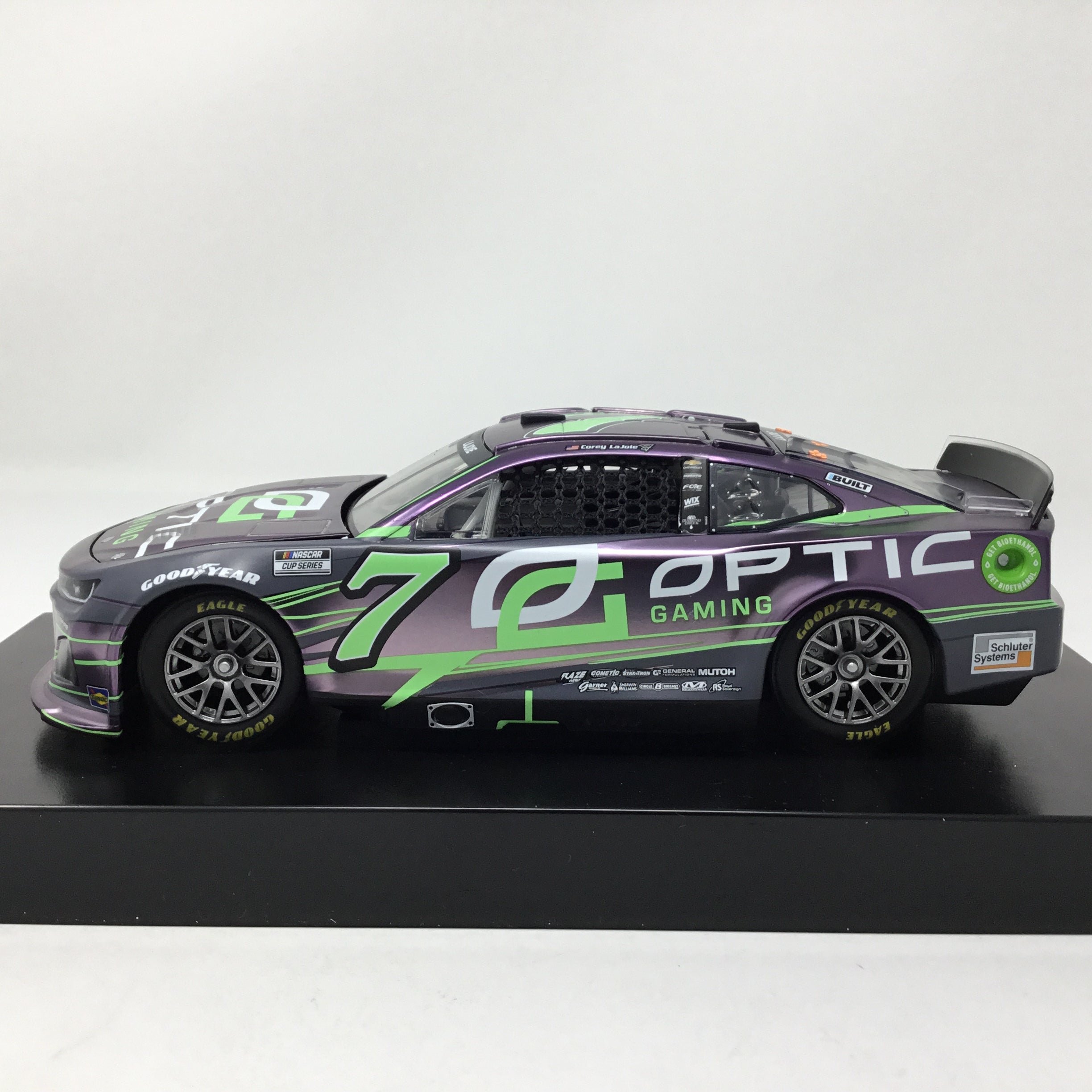 Corey LaJoie 2022 OpTic Gaming Color Chrome 124 Diecast Spoiler Diecast