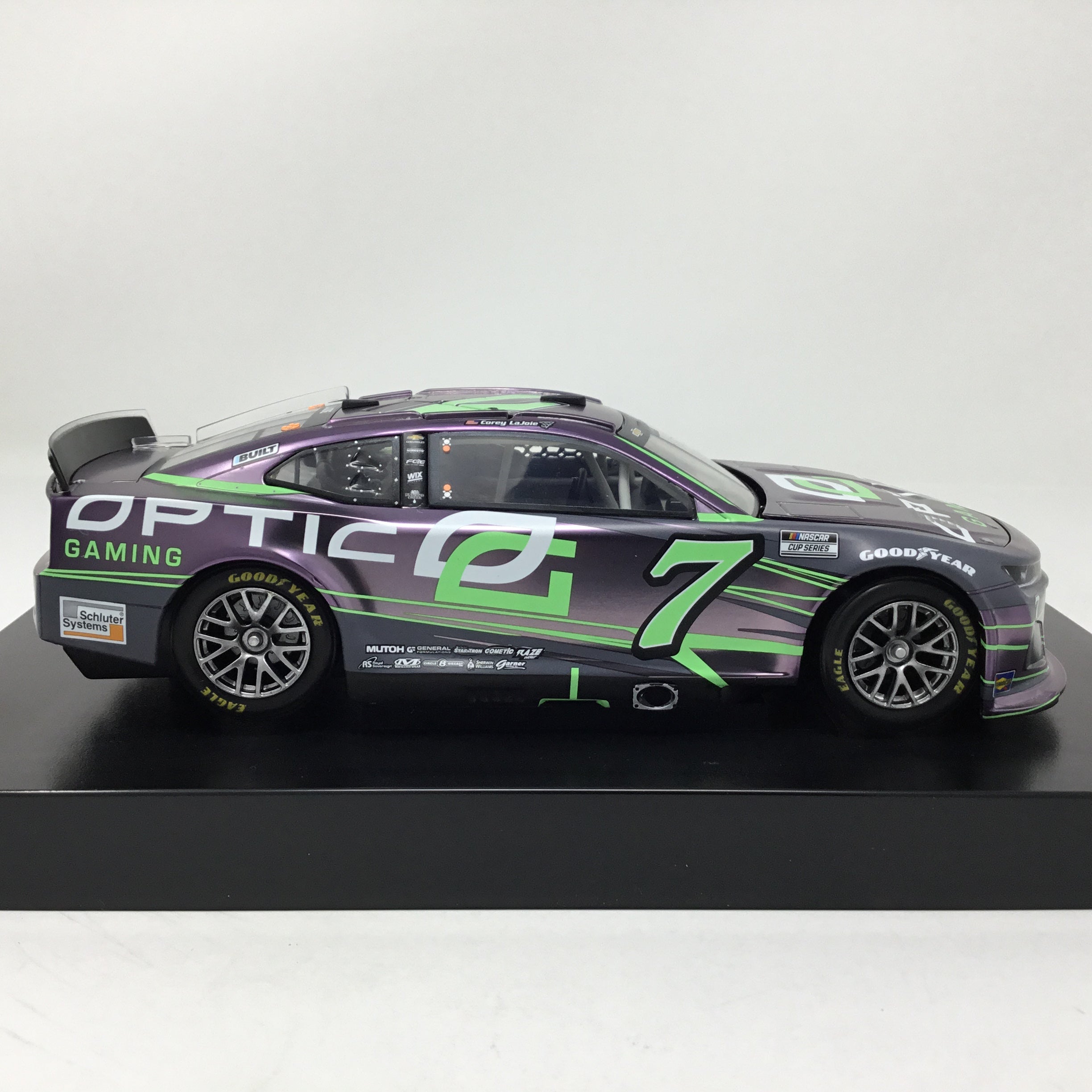 Corey LaJoie 2022 OpTic Gaming Color Chrome 124 Diecast Spoiler Diecast