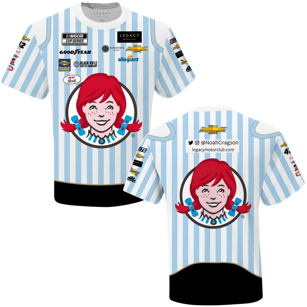 Noah Gragson 2023 Wendy's Sublimated Uniform Pit Crew T-Shirt - Spoiler Diecast