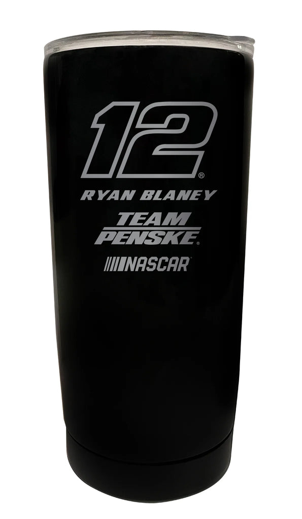 Ryan Blaney #12 Etched 16 oz Stainless Steel Tumbler - Spoiler Diecast